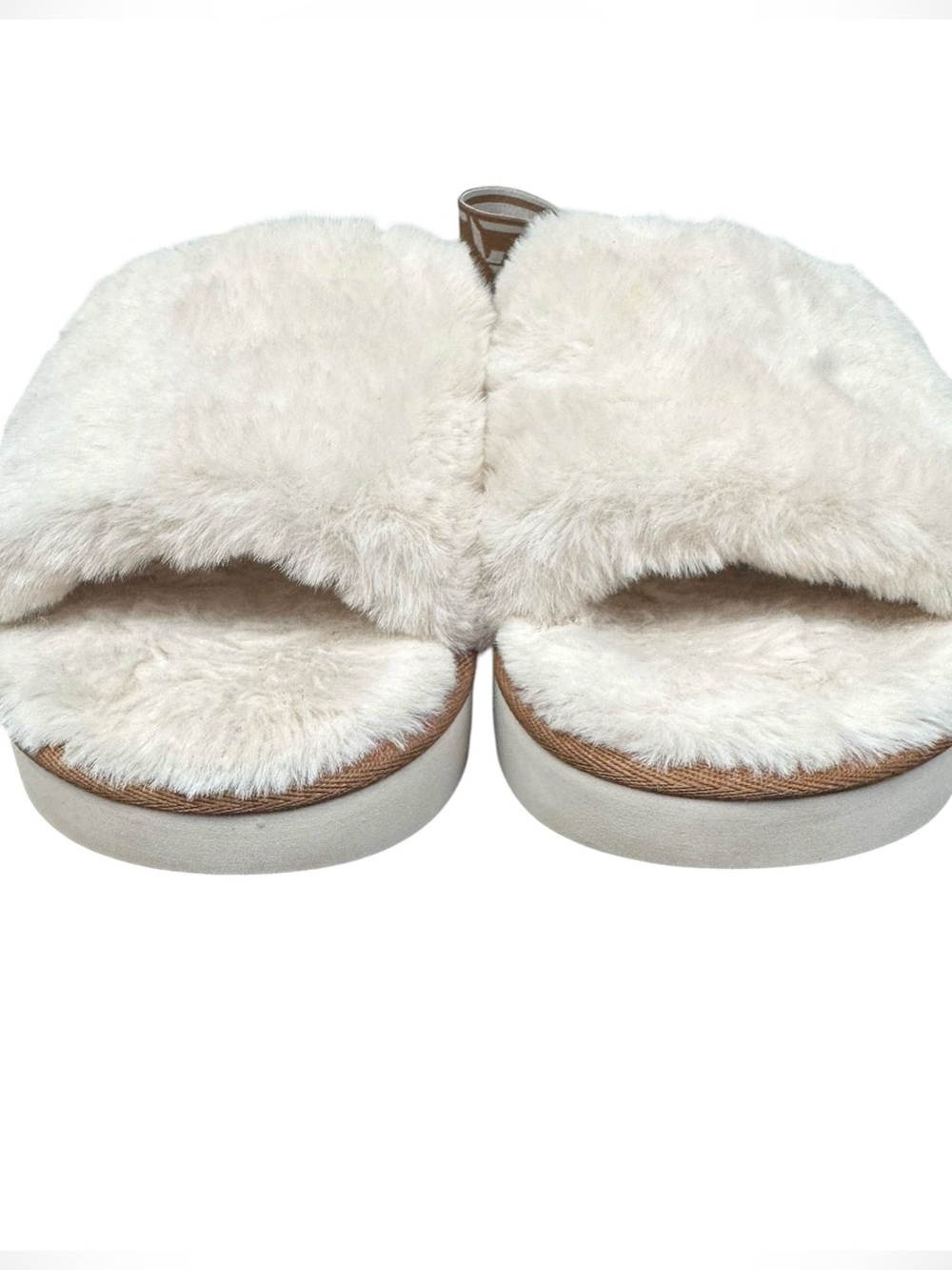 Koolaburra by UGG Fuzz'n ll Plush Faux-Fur Slide Slipper Sandals Size 9 - Picture 2 of 10